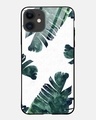 Shop Banana Leaf Glass Case For Iphone 12 Mini-Front
