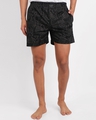 Shop Bahamas Beach Black Boxer Shorts-Front