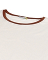 Shop Men's White & Brown Color Block T-shirt