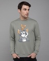 Shop Tom And Jerry Fleece Light Sweatshirt (TJL)-Front
