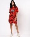 Shop Women's Red Looney Tunes AOP Oversized Dress-Full