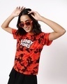 Shop Women's Red Looney Tunes AOP T-shirt-Front