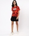 Shop Women's Red Looney Tunes AOP T-shirt-Full