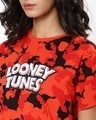 Shop Women's Red Looney Tunes AOP T-shirt