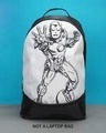 Shop Unisex Black Tony Stark Small Backpack-Front