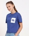 Shop Too Cool For You Pocket Stripe Relaxed Fit Short Top-Design