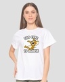 Shop Too Cute Jerry Boyfriend T-Shirt (TJL) White-Front