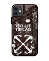 Shop Too Lit To Lag Premium Glass Cover for Apple iPhone 11-Front