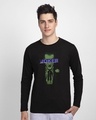 Shop Torn Joker Full Sleeve T-Shirt (BML)-Front