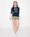 Shop Torn Sorry Round Neck 3/4th Sleeve T-Shirt-Full