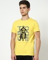 Shop Men's Yellow Torque Graphic Printed T-shirt-Front
