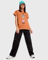 Shop Women's Orange Totally Koalified Graphic Printed Boyfriend T-shirt-Design