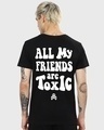 Shop Men's Black Toxic Typography T-shirt-Design