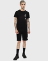 Shop Men's Black Toxic Typography T-shirt-Full