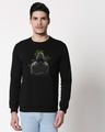 Shop Men's Black Toxic Human Graphic Printed Sweater-Design