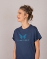 Shop Transform Butterfly Boyfriend T-Shirt-Front