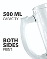 Shop Transparent Make Today Amazing Printed Glass Beer Mug-Design