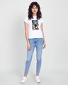 Shop Women's White Travel Buddies Graphic Printed Slim Fit T-shirt-Design