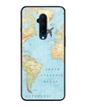 Shop Travel Map Premium Glass Case for OnePlus 7T Pro (Shock Proof, Scratch Resistant)-Front