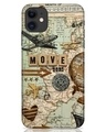 Shop Travel Map Printed Designer Hard Cover for iPhone 11 (Impact Resistant, Matte Finish)-Front