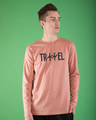 Shop Travel Plane Full Sleeve T-Shirt-Front