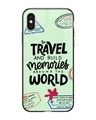 Shop Travel Stamps Premium Glass Case for Apple iPhone XS (Shock Proof, Scratch Resistant)-Front