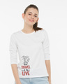 Shop Travel To Live Round Neck 3/4th Sleeve T-Shirt-Front