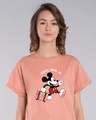 Shop Traveller Mickey Boyfriend T-Shirt (DL)-Front