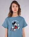 Shop Traveller Mickey Boyfriend T-Shirt (DL)-Front