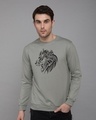 Shop Tribal Lion Fleece Light Sweatshirt-Front