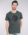 Shop Tribal Lion Half Sleeve T-Shirt-Front