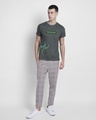 Shop Trickster Loki Half Sleeve T-Shirt Nimbus Grey-Design
