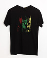 Shop Tricolor Avengers Half Sleeve T-Shirt (AVL)-Front