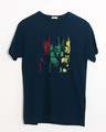 Shop Tricolor Avengers Half Sleeve T-Shirt (AVL)-Front