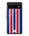 Shop Tricolor Flag Premium Glass Case for Google Pixel 6a (Shock Proof, Scratch Resistant)-Front