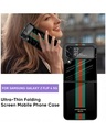 Shop Tricolor Palette Premium Glass Case for Samsung Galaxy Z Flip4 5G (Shock Proof, Scratch Resistant)-Full