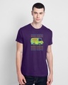 Shop Trip'in mystery machine Half Sleeve T-Shirt Parachute Purple-Front