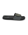 Shop Men's Black Trippin Smilin Velcro Sliders-Design