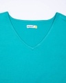 Shop Tropical Blue 3/4 th V Neck T-Shirts