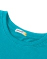 Shop Women's Blue Boyfriend T-shirt-Full