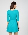 Shop Tropical Blue Flared Dress-Design