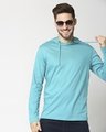 Shop Tropical Blue Full Sleeve Hoodie T-Shirt-Front