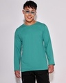 Shop Tropical Blue Full Sleeve T-Shirt-Front