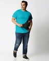 Shop Men's Tropical Blue Plus Size T-shirt-Full