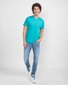 Shop Tropical Blue V-Neck T-Shirt