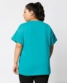 Shop Women's Tropical Blue Plus Size Boyfriend T-shirt-Design