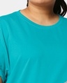 Shop Women's Tropical Blue Plus Size Boyfriend T-shirt