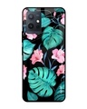 Shop Leaves & Flowers Printed Premium Glass Cover for Vivo Y75 5G (Shock Proof, Lightweight)-Front