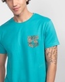 Shop Tropical Pocket Half Sleeve T-Shirt-Front