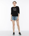 Shop Trouble Maker Typography Round Neck 3/4th Sleeve T-Shirt-Full